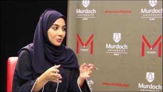 Wadeema Alkhoori visits Murdoch University Dubai [upl. by Bowlds]