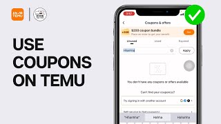 HOW TO USE COUPONS ON TEMU FULL GUIDE [upl. by Niveb]