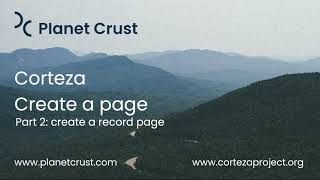 Create a page in Corteza Part 2 create a record page [upl. by Ecylla]