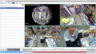 Captured by the Avigilon H4 Fisheye Camera  Retail Video Surveillance ES [upl. by Adnohral]