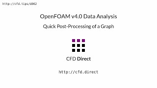 OpenFOAM v40 Data Analysis Quick PostProcessing of a Graph [upl. by Licko]