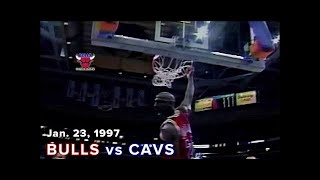 Chicago Bulls vs Cleveland Cavaliers 199697 NBA Season [upl. by Darsie]