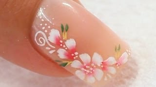 Nail Art sur Ongle Acrylique Naturel Tutoriel par Naio Nails [upl. by Atnicaj]