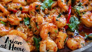 4 Minutes Spicy Garlic Shrimp [upl. by Benil]