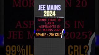 JEE 2025  quot20 Lakhs Unique Candidatesquot  jee [upl. by Ammann529]