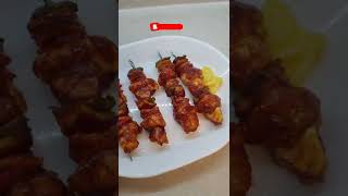 Air Fryer Pineapple BBQ Chicken Kabobs shorts [upl. by Panaggio]