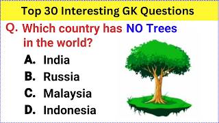 Top 30 Gk Question and Answer  Best Gk Questions and Answers  Gk Quiz in English  GK GS Question [upl. by Llevaj]