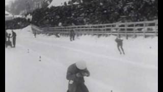 Speed Skating  Mens 10000M  St Moritz 1948 Winter Olympic Games [upl. by Namad]