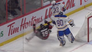 Should Aaron Dell be Suspended for Injuring Drake Batherson with an Illegal Hit NHL News Video [upl. by Ahsenra]