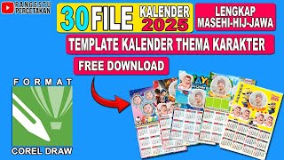 TEMPLATE KALENDER 2025  DOWNLOAD TEMPLATE KALENDER TERBARU [upl. by Enytsirhc]