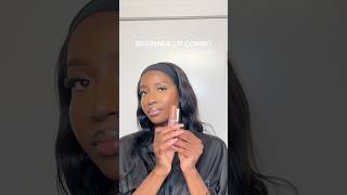 BEGINNER FRIENDLY LIP COMBO lipcombo darkskinmakeup lipgloss nyxlipstick fentylip [upl. by Leumas]