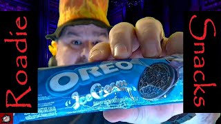 Roadie Snacks Blueberry Ice Cream Oreos From Indonesia [upl. by Sel]