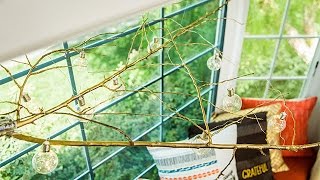 How To  DIY Branch Light Fixture  Hallmark Channel [upl. by Isolda522]