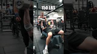 MY LITTLE BROTHER MOGGED HIM BENCH PRESS COMPETITION [upl. by Shinberg]