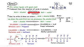 Carboxylic Acids and Esters Cambridge IGCSE O level Chemistry 0620 0971 5070 Lesson 66 part b [upl. by Vashtia]