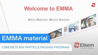 EMMA  Concrete Mix Particle Packing Program [upl. by Etnod]