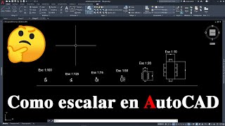 COMO CAMBIAR DE ESCALA OBJETOS EN AUTOCAD [upl. by Ebbie]