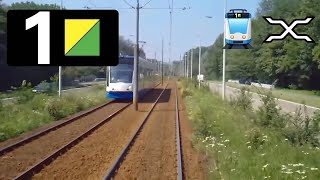 🚊 GVB Amsterdam Tramlijn 1 Cabinerit Centraal Station  Osdorp De Aker Drivers view POV [upl. by Naynek922]