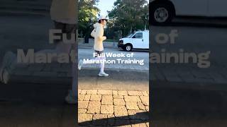 Full Week of Marathon Training fitness motivation runner marathon running workout running [upl. by Ayiram]