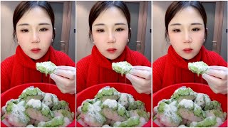 ASMR ICE EATING with MATCHA and MILK POWDER [upl. by Danczyk500]