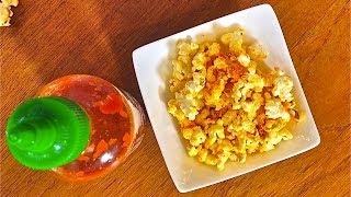 Easy Sriracha Popcorn Recipe  SAM THE COOKING GUY [upl. by Uba110]