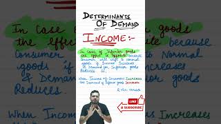 INCOME EFFECT I DETERMINANTS OF DEMAND  CLASS 11 MICRO  THEORY OF DEMAND I SANYAM BHAYANA [upl. by Eillil]