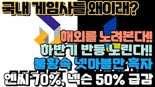 👔 잘나가던 게임사들 왜이래 영업익 엔씨 70 넥슨 50 급감  우리는 국내가 안되면 해외동남아 중국을 노려본다 🎮 [upl. by Adria]