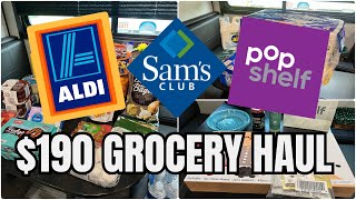 Stocking up on our Favorites from ALDI  SAMS CLUB amp POP SHELF HAUL [upl. by Russian]