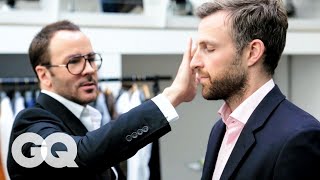 Tom Ford Gives a 30YearOld Man an Eyebrow Makeover  Project Upgrade  GQ [upl. by Nordin644]