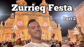 Live from Zurrieq Festa Malta at night Part 2 [upl. by Ddal]