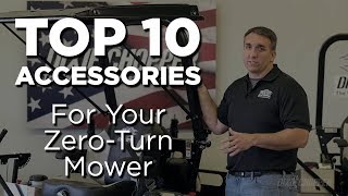 Top 10 Accessories for Your ZeroTurn Mower [upl. by Atilol]