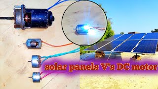 DC motor vs Solar panels [upl. by Oj]