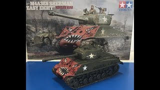 Building the New 135 TAMIYA M4A3E8 Korean war Sherman easy eight [upl. by Drake]