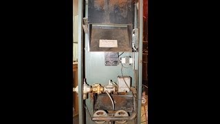 Service of the antique pilot furnace part 1 [upl. by Sosthena553]