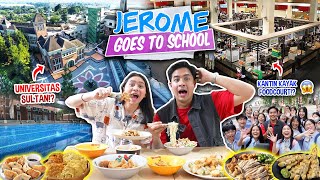 INI KANTIN KAMPUS ATAU FOODCOURT MALL MUKBANG DI KAMPUS SULTAN  JEROME GOES TO SCHOOL UPH [upl. by Harmon]