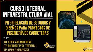 INTERRELACION DE ESTUDIOS Y DISEÑOS EN PROYECTOS DE CARRETERAS [upl. by Namara]