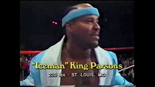 Iceman King Parsons vs Sting Power Pro Jan 3rd 1987 [upl. by Isyak]