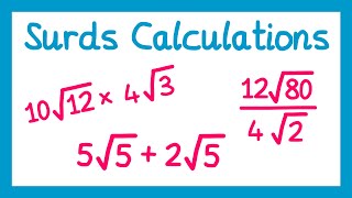 Calculating With Surds  GCSE Higher Maths [upl. by Ujawernalo626]