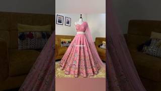 👆❤️Crop Top Lehenga Designscroptoplehanga Lehengabridalviralshortstrendyoutubefashionstyle [upl. by Calla]