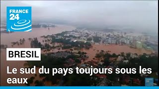 Inondations au Brésil  des villes entières coupées du monde • FRANCE 24 [upl. by Lorrac]