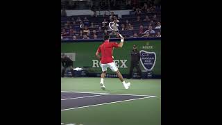 Rare Djokovic Trick Shot 🤯 [upl. by Yhtomiht130]