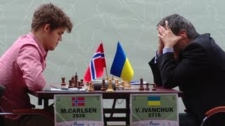 Vassily Ivanchuck checkmates Magnus Carlsen [upl. by Erbma]