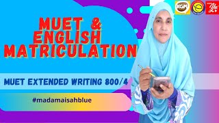 MUET Essay Writing 8004 [upl. by Caravette]