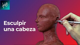 Como hacer la escultura de una cabeza paso a paso  Clase gratuita [upl. by Attey]