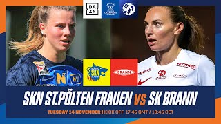 StPolten  SK Brann  UEFA Women’s Champions League Kampdag 1 Hele kampen [upl. by Drahsir502]