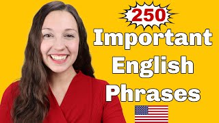 250 Important English Expressions for daily conversation [upl. by Hughie]