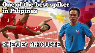 Sepak takraw  Rheyjey Ortouste highlights  One of the best spiker in Pilipines [upl. by Ahtael582]