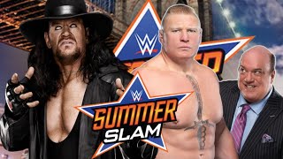 2 out of 3 falls match BROCK LESNAR vs The UNDERTAKER AT Summer slam [upl. by Warring61]