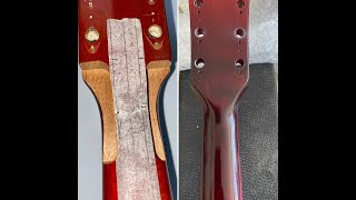 Gibson ES333  How to fix a broken Gibson headstock  part 1 [upl. by Lavery287]