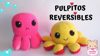 PULPO REVERSIBLE Amigurumi Tutorial paso a paso Patrón en Descripción [upl. by Suillenroc]